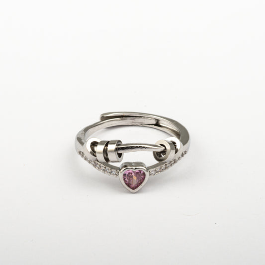 Anillo Anti-Estrés Julio Ciratia Corazón Rosado