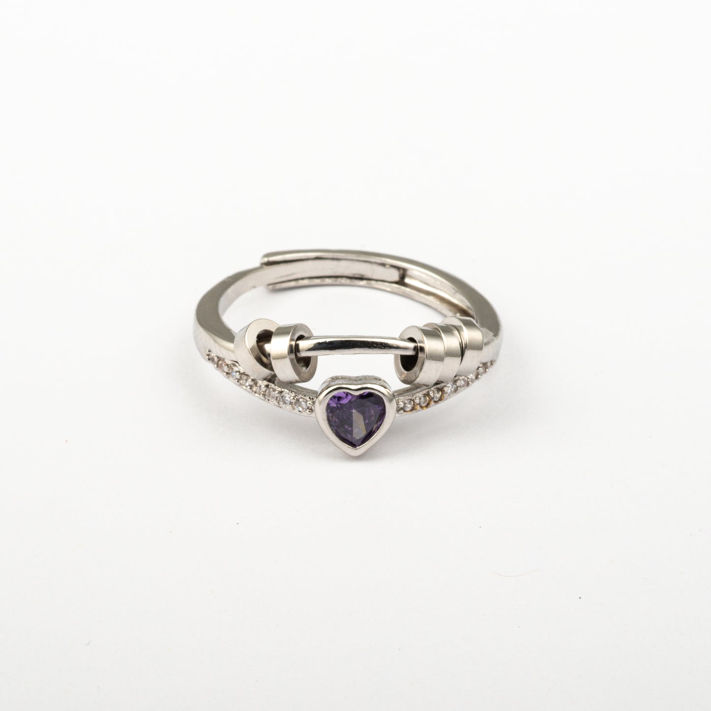 Anillo Anti-Estrés Julio Ciratia Corazón Morado