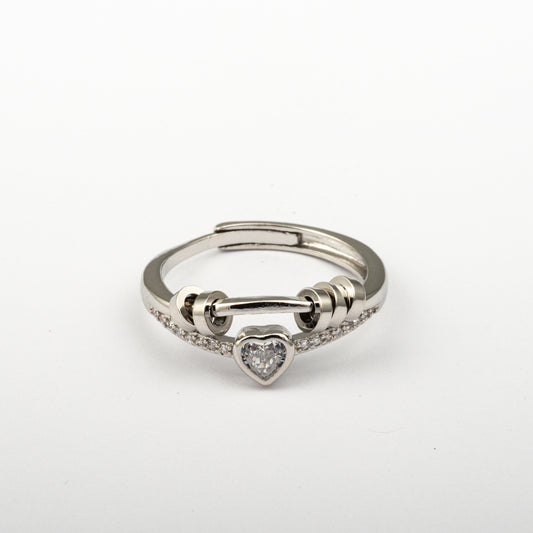 Anillo Anti-Estrés Julio Ciratia Corazón Blanco