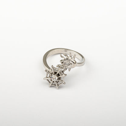 Anillo Anti-Estrés Julio Telaraña Plateado