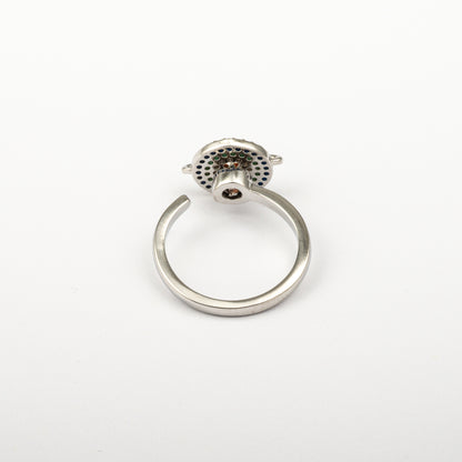 Anillo Anti-Estrés Julio Saturno Plateado