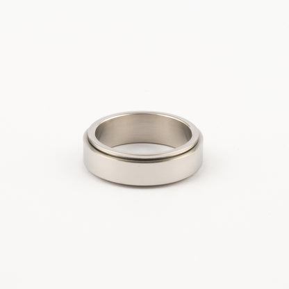 Anillo Deslizante Liso Plateado