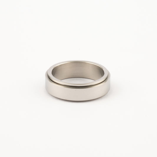 Anillo Deslizante Liso Plateado