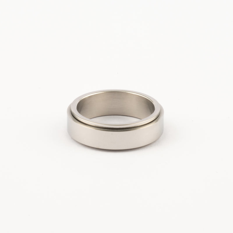 Anillo Deslizante Liso Plateado