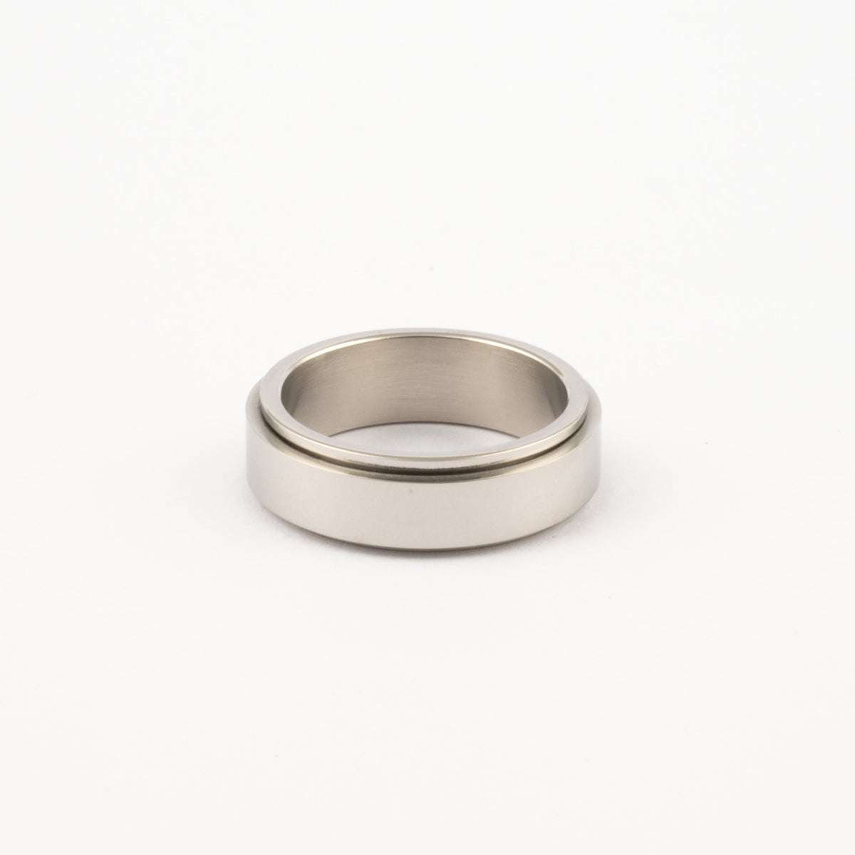 Anillo Deslizante Liso Plateado