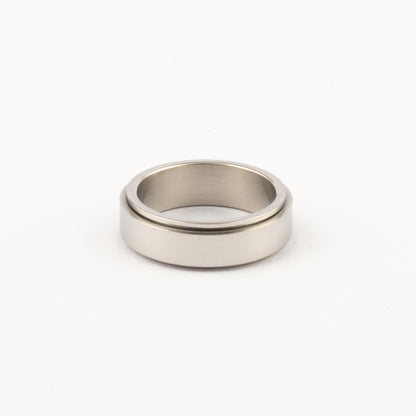 Anillo Deslizante Liso Plateado