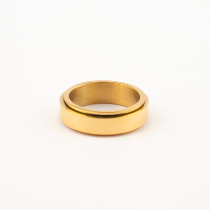 Anillo Deslizante Liso Dorado