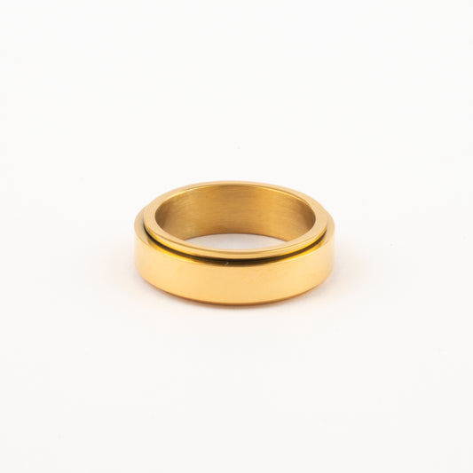 Anillo Deslizante Liso Dorado