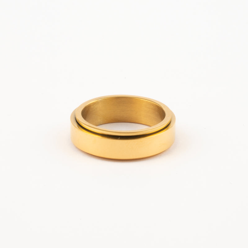 Anillo Deslizante Liso Dorado