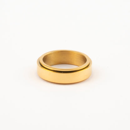 Anillo Deslizante Liso Dorado