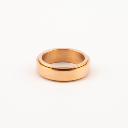 Anillo Deslizante Liso Oro Rosa