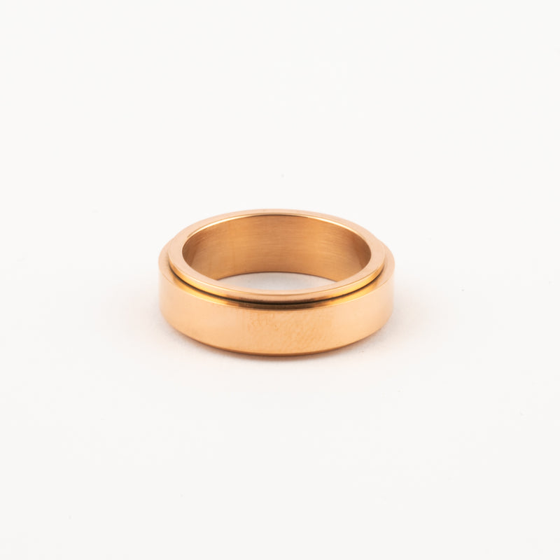 Anillo Deslizante Liso Oro Rosa