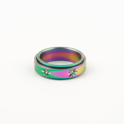 Anillo Deslizante Estrella Norte Tornasol