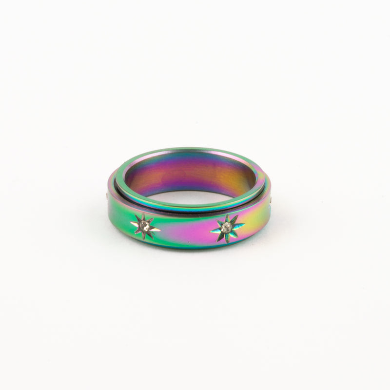 Anillo Deslizante Estrella Norte Tornasol