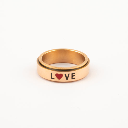 Anillo Deslizante Love Oro Rosa