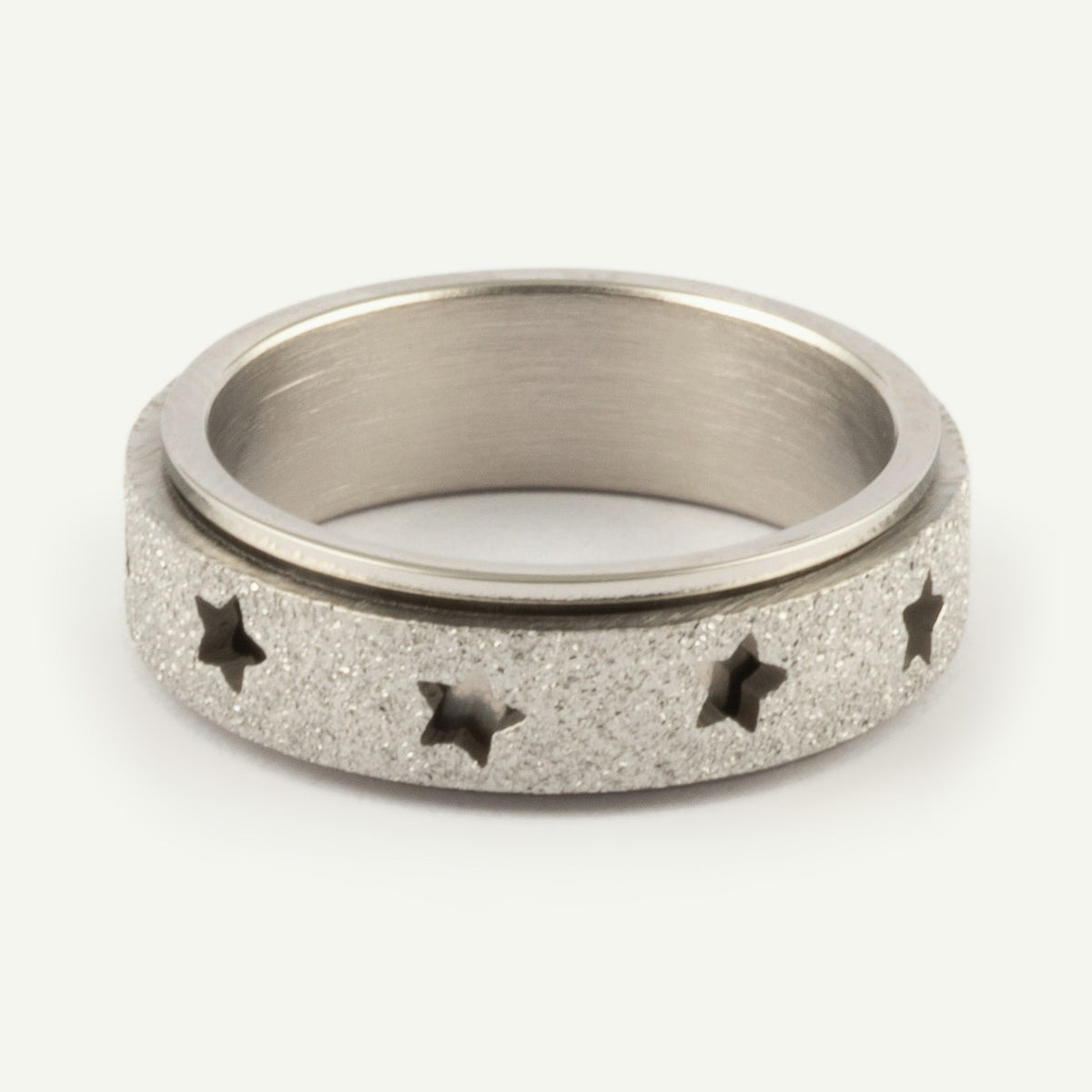 Anillo Deslizante Estrellas Aspero