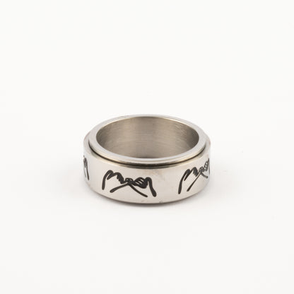 Anillo Deslizante Pinky Promise Plateado