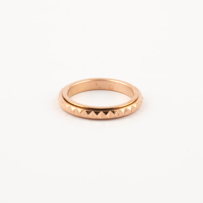 Anillo Deslizante Delgado Rombos Oro Rosa