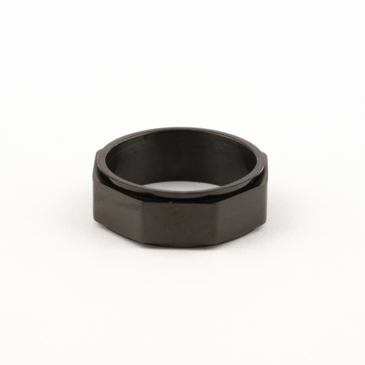 Anillo Deslizante Corte Recto Negro