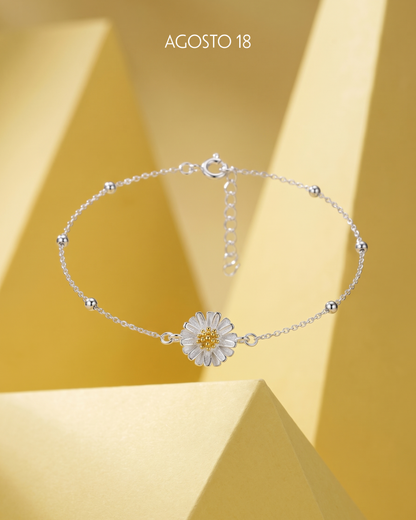 Tobillera Margarita Plata S925