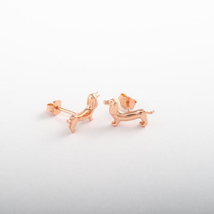 Aretes Junio Salchi Oro Rosa Plata S925 - Agosto 18