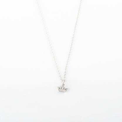 Collar Junio Corona Plateado - Agosto 18