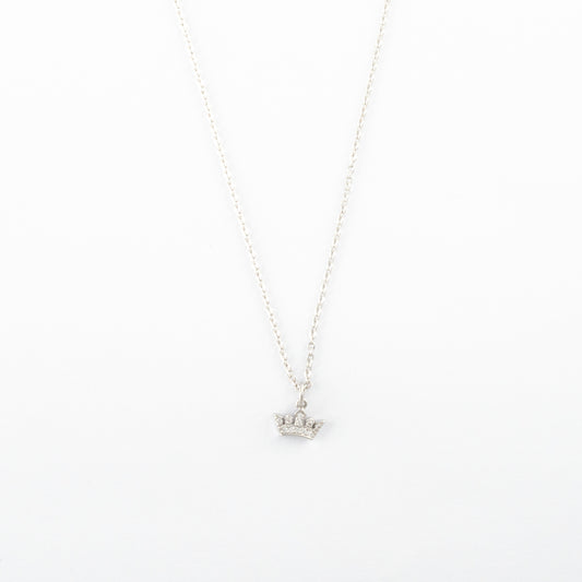 Collar Junio Corona Plateado - Agosto 18