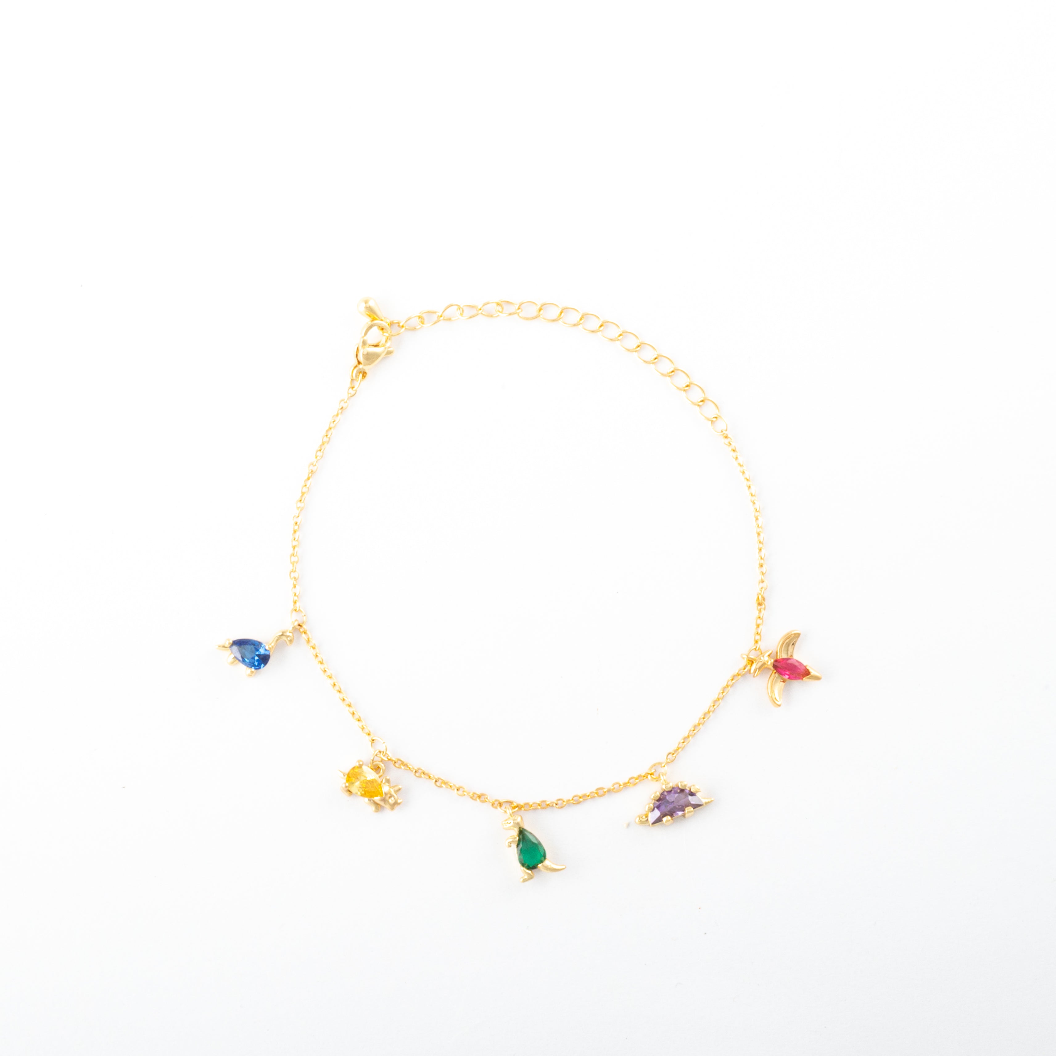 Pulsera Junio Dinosaurios Dorada - Agosto 18