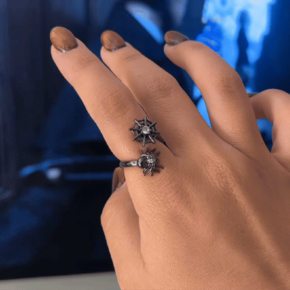 Anillo Anti-Estrés Julio Telaraña Negro