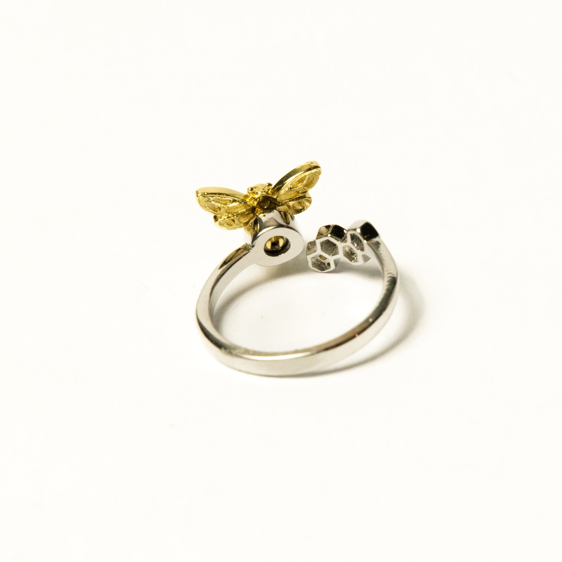 Anillo Giratorio Abeja y Mini Panal - Agosto 18