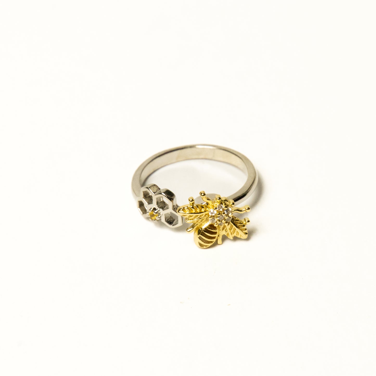 Anillo Giratorio Abeja y Panal - Agosto 18