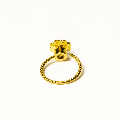 Anillo Giratorio Flor Perla - Agosto 18