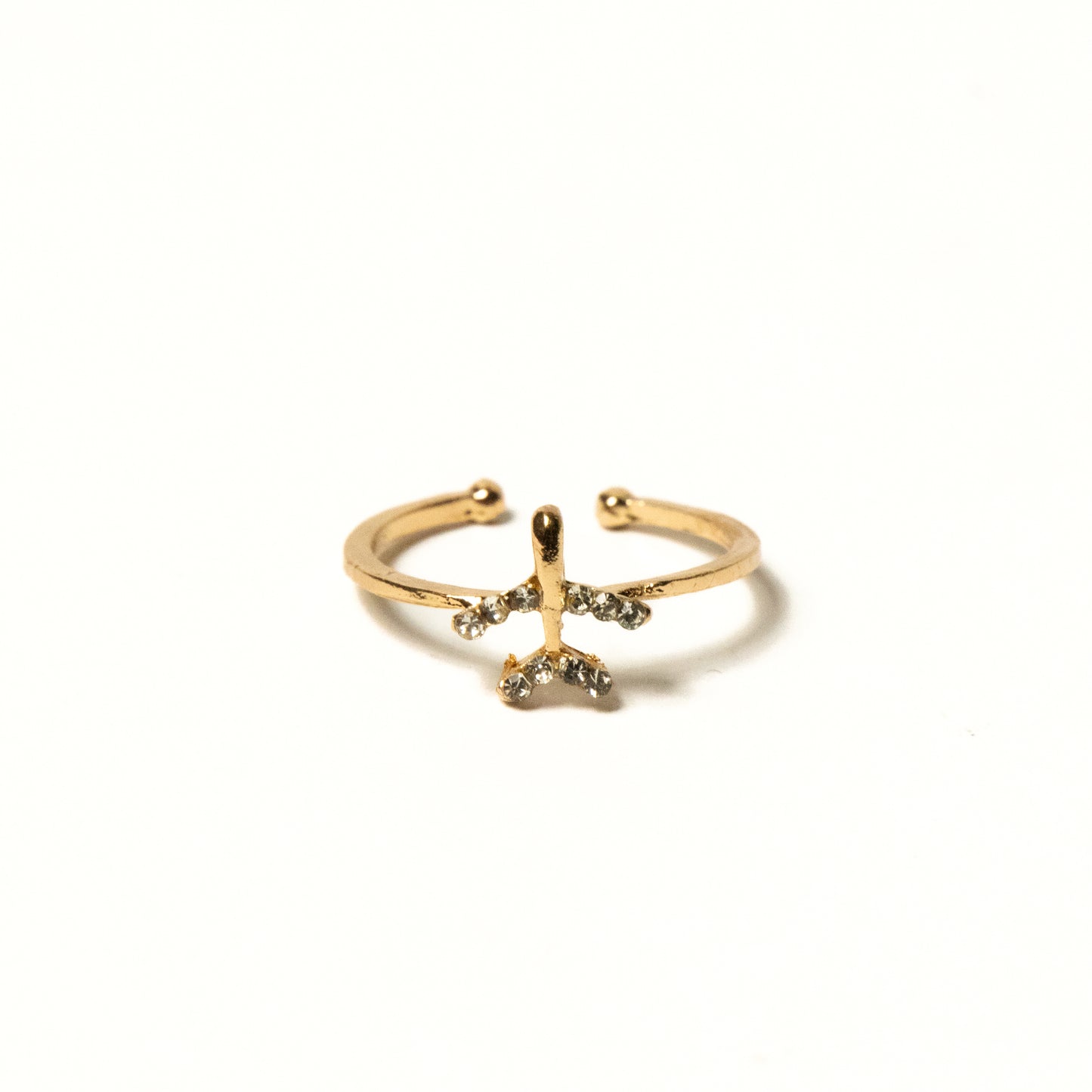 Anillo Avión Dorado