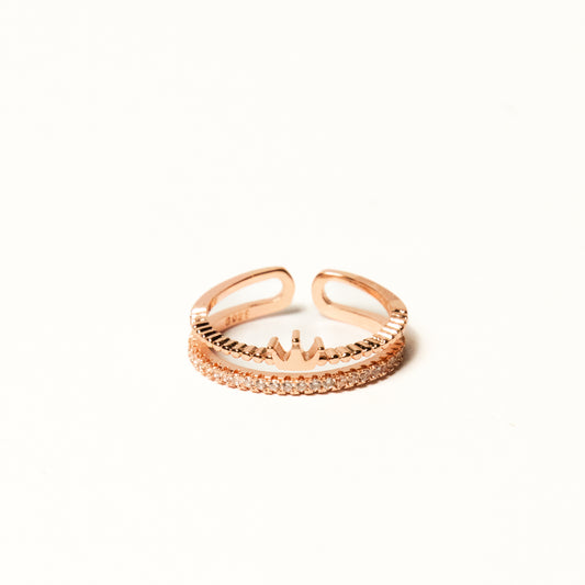 Anillo Mini Corona Dorado - Agosto 18