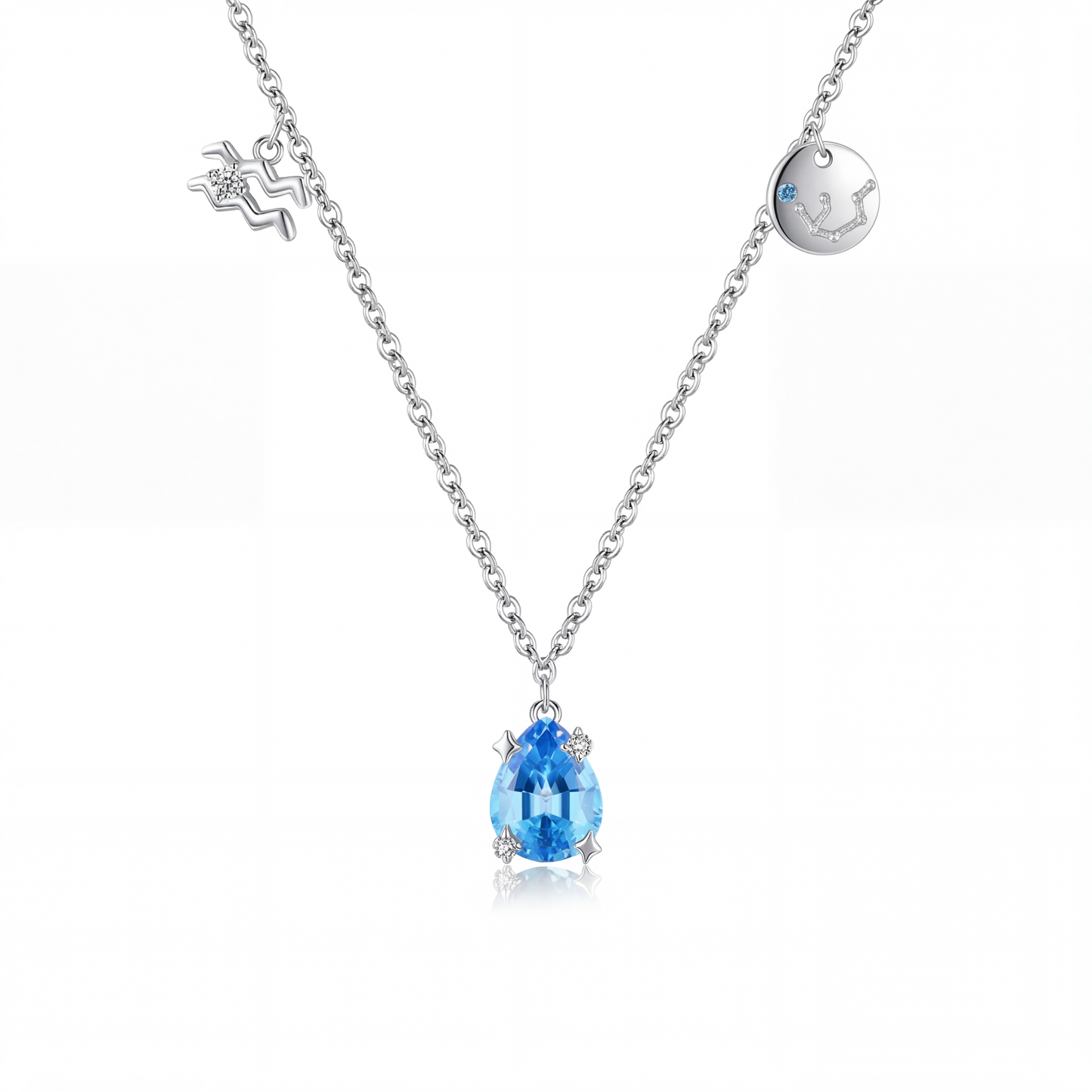 Collar Constelación Acuario Plata S925