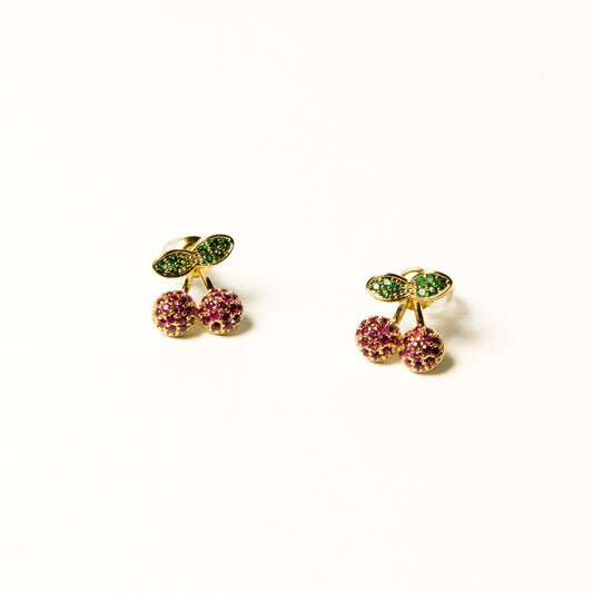 Aretes Cherrys Micro Zirconias - Agosto 18