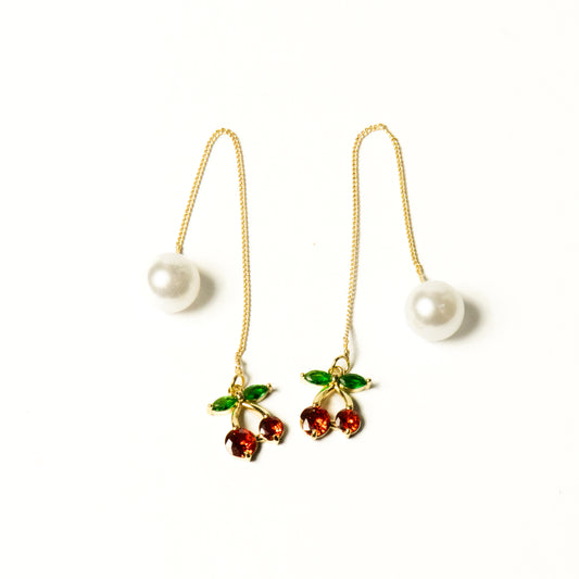 Aretes Cherrys Colgantes - Agosto 18