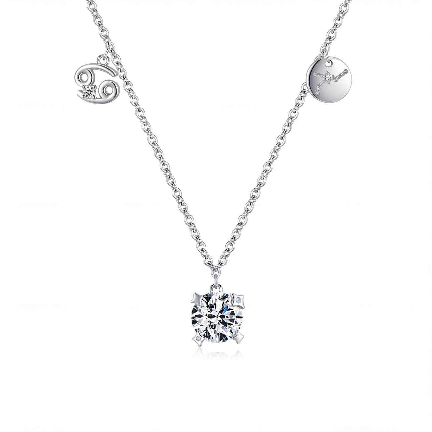 Collar Constelación Cáncer Plata S925