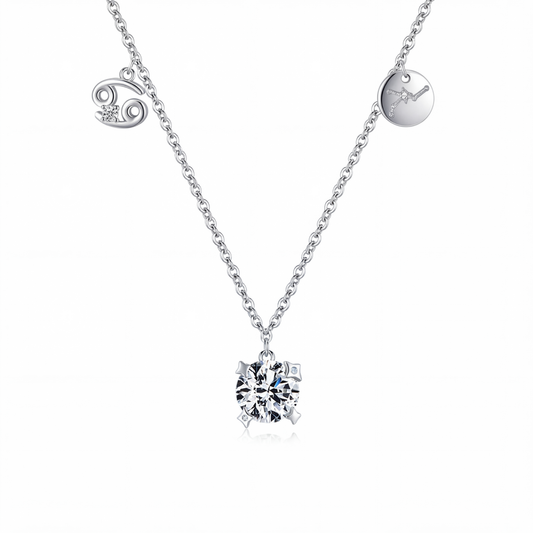 Collar Constelación Cáncer Plata S925