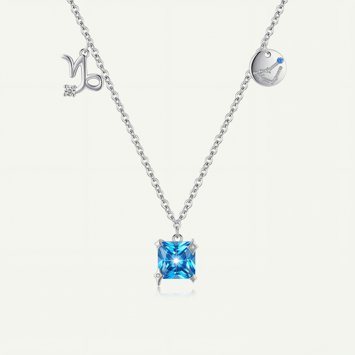 Collar Constelación Capricornio Plata S925