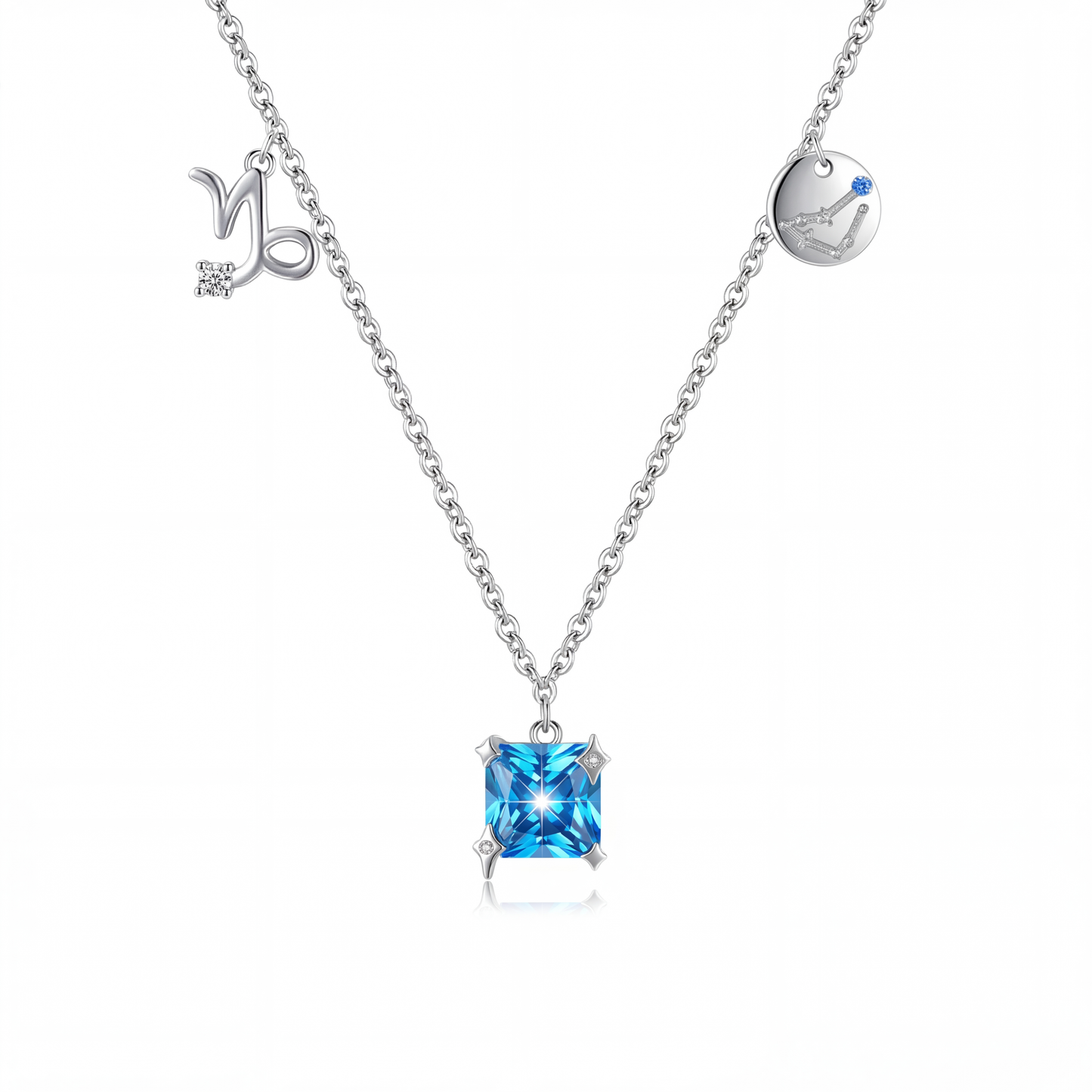 Collar Constelación Capricornio Plata S925