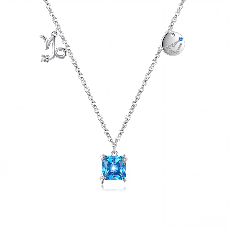 Collar Constelación Capricornio Plata S925