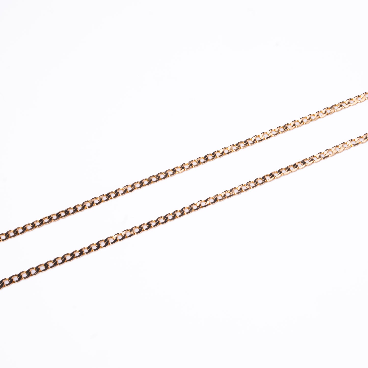 Collar Hombre Dorado Liso