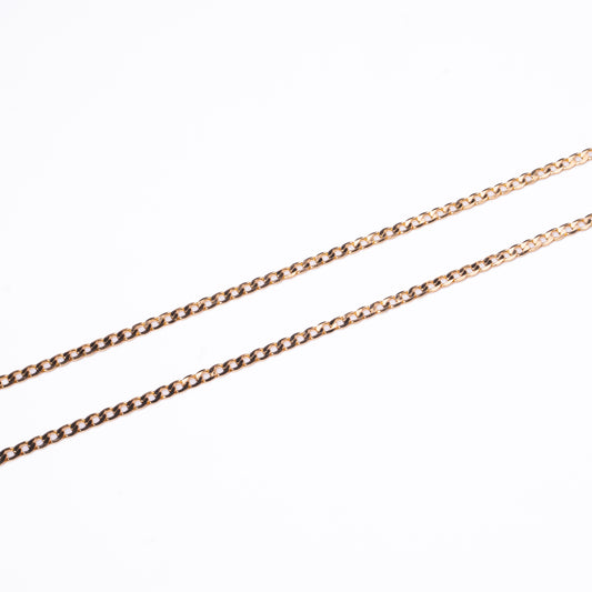 Collar Hombre Dorado Liso