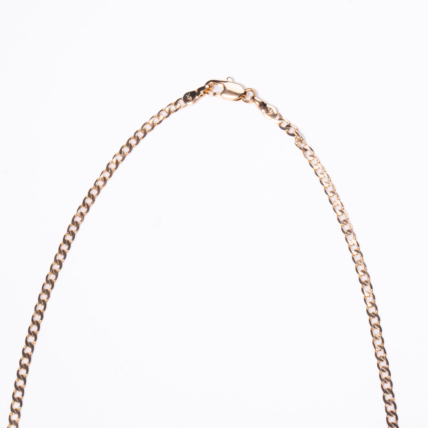 Collar Hombre Dorado Liso