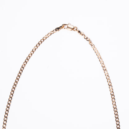 Collar Hombre Dorado Liso