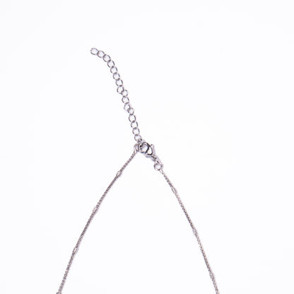 Collar Hombre Plateado Liso