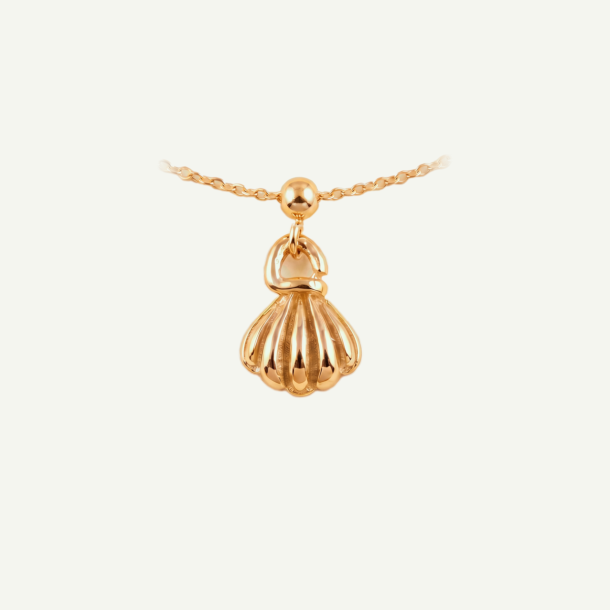 Charm S925 Concha Dorado