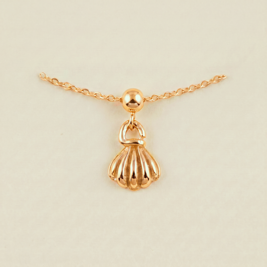 Charm S925 Concha Dorado