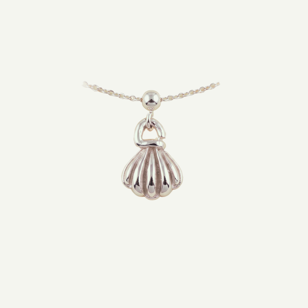 Charm S925 Concha Plateado